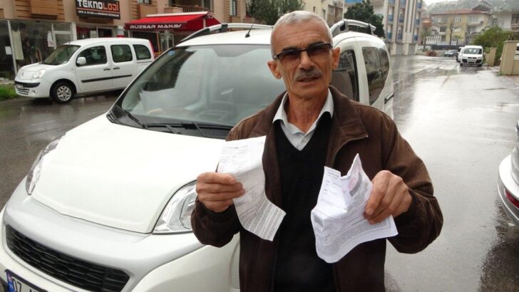 Araç sahibini şaşkına çeviren tebligat