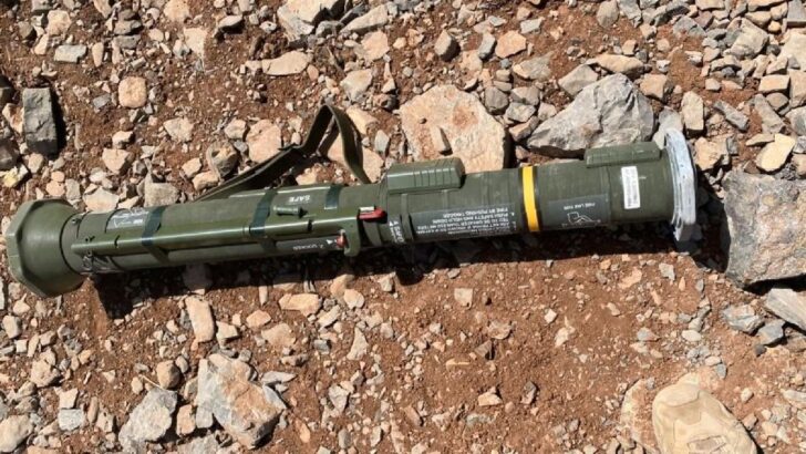 Teröristlerin kullandığı mağaradan İsveç yapımı tanksavar çıktı