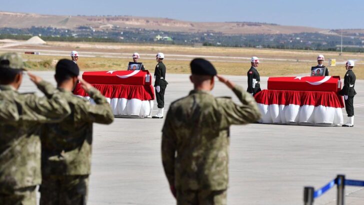 Suriye şehitleri memleketlerine uğurlandı