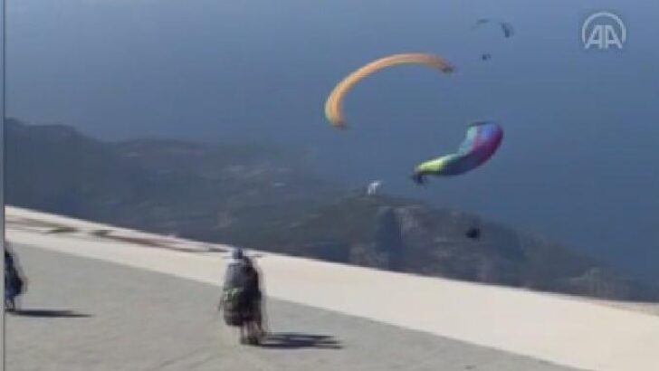 Fethiye’de kalkış sırasında çarpışan paraşütlerdeki 4 kişi yaralandı