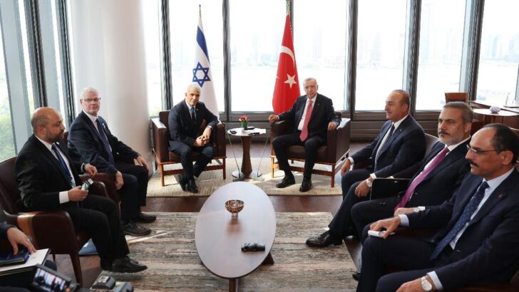 Cumhurbaşkanı Erdoğan, İsrail Başbakanı Lapid’i kabul etti