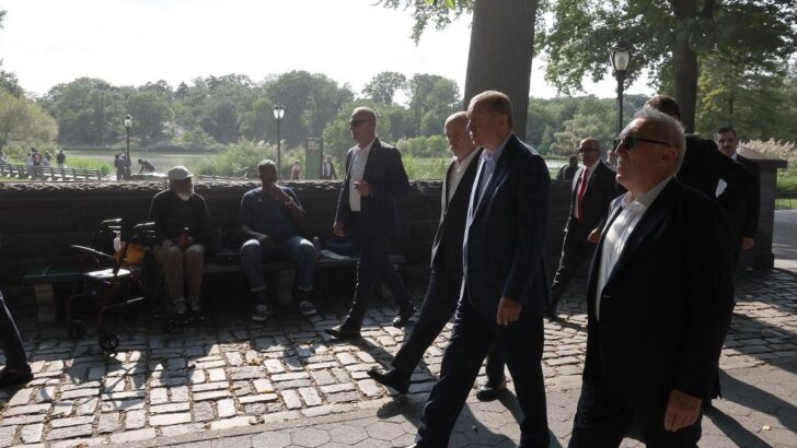Erdoğan, Central Park’ta yürüyüş yaptı