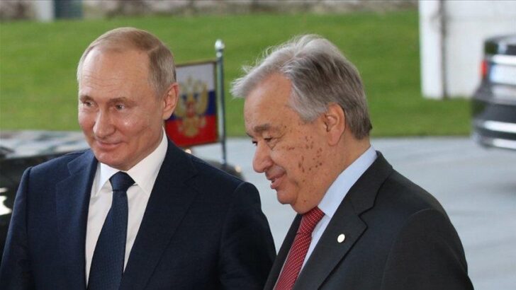 Guterres ile Putin arasında tahıl sevkiyatı görüşmesi