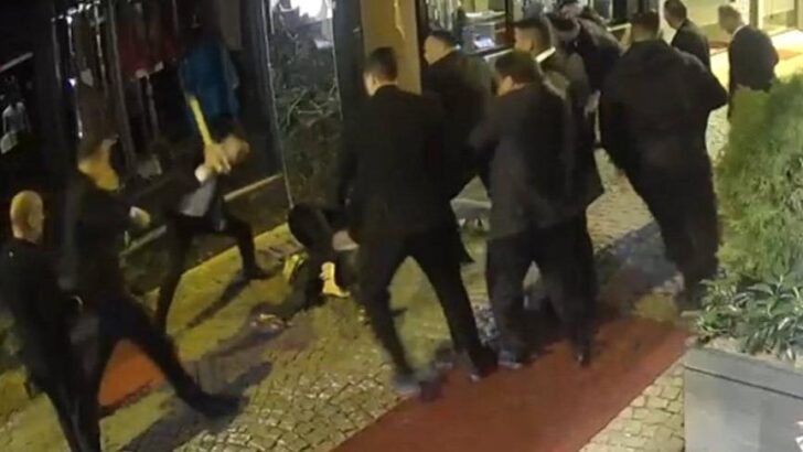 Ortaköy’de eğlence mekanı önünde dehşet: 1’i kadın 3 kişi darbedildi