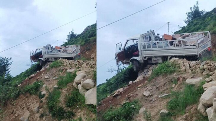 Yoldan çıkan kamyonetten atlayan sürücü hayatını kaybetti