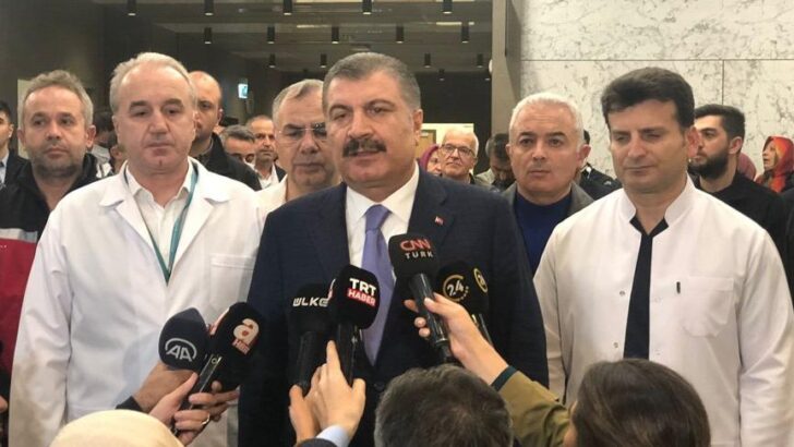 Bakan Koca: 5 işçinin durumu ciddi
