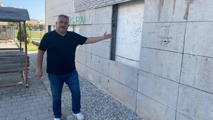 Cemevi duvarına ‘çirkin yazı’ tepkisi