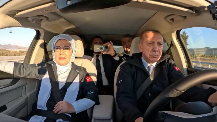 Erdoğan Togg yolculuğunun videosunu paylaştı