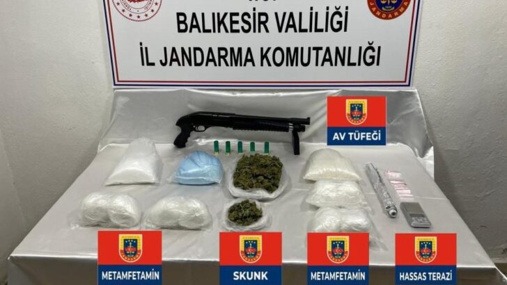 Balıkesir’de uyuşturucu operasyonu: 5 gözaltı