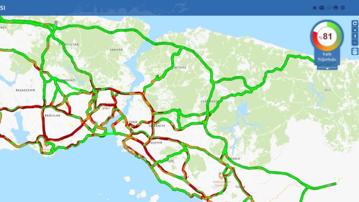İstanbul trafiğinde “tatil” yoğunluğu: Yüzde 81’e yükseldi