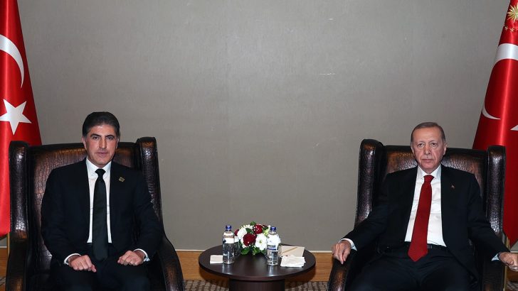 Erdoğan, Barzani ile görüştü