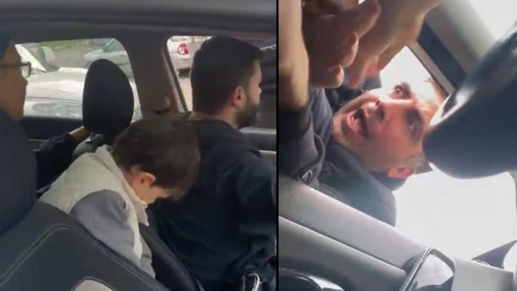 Eşi ve çocuğunun yanında beyzbol sopasıyla saldırdı