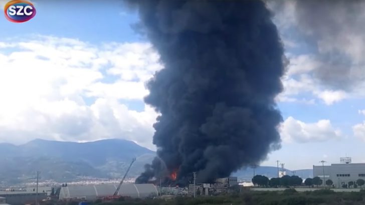 İzmir’de soğuk hava deposunda yangın: Patlamalar yaşanıyor