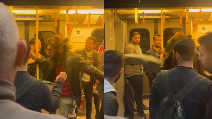 Metroda vatman kabinine tekme