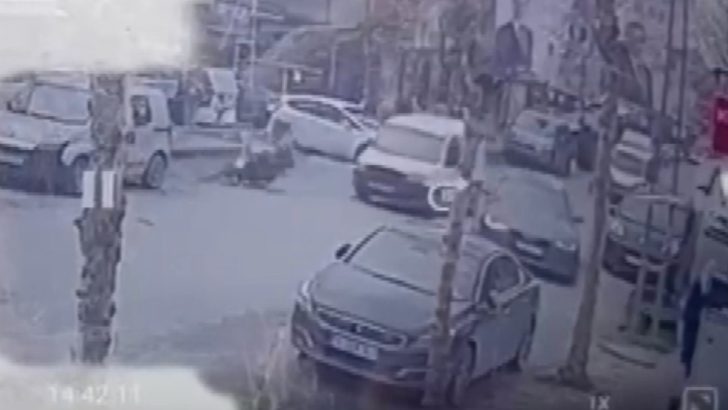 Tek teker sürüşün sonu fena bitti! O anlar kamerada
