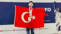 11 yaşındaki Sidar’dan Amerika’da çifte dünya şampiyonluğu