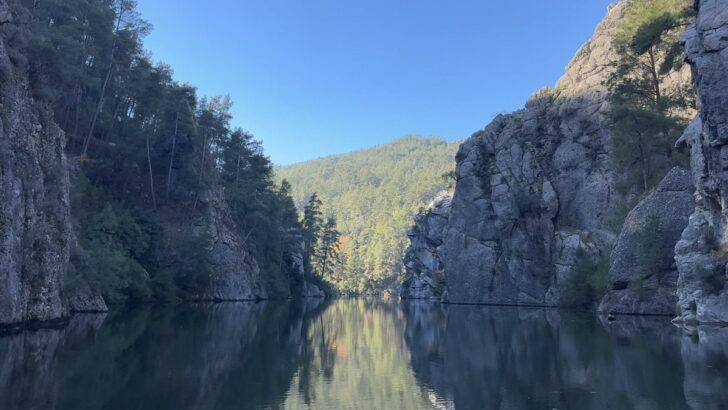 Burdur’da sığla ormanını büyüleyici doğası, tekne turlarıyla görülüyor