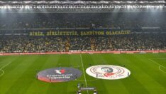 Fenerbahçe tribünlerinden şampiyonluk mesajı